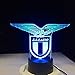 Produktbild SS Lazio italienische Club 3D LED Nachtlicht Lampe Touch Sensor 7 Farbwechsel Büro Club Home Bar Zimmer dekorative Tisch Schreibtischlampe