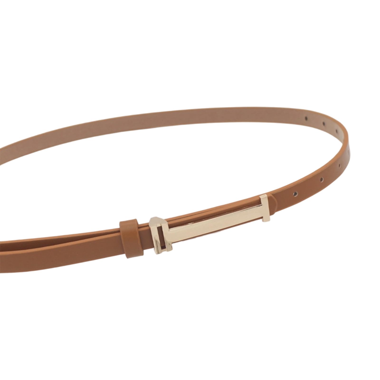 MICFENY Elegant Skinny Waistband PU Leather Thin Waist Strap Stylish Accessory Waist Belt For Women Casual Outfit Wear