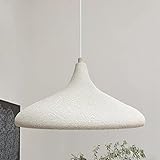 TAMAÑO Y ALTURA AJUSTABLE: Altura 20 cm x Diámetro 35 cm. El diámetro del soporte de techo redondo es de 10 cm. El cable duradero y ajustable de 120 cm de longitud está incluido en el producto. La longitud del cable se puede ajustar según su preferencia y diseño, se puede suspender tan alto o tan bajo como desee