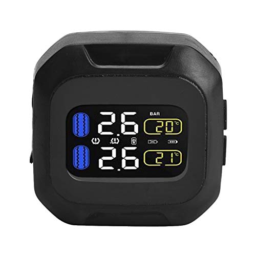 Motocyklowy Bezprzewodowy Czujnik TPMS, Zewnętrzny Czujnik Ciśnienia w Oponach IP5K4K, System Monitorowania Ciśnienia w Oponach z 2 Czujnikami Zewnętrznymi
