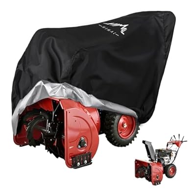 Himal Outdoors Snow Blower Cover-600D Heavy Duty Polyester,Waterproof,UV Protection,Universal Size for Most Electric Two Stage Snow Blowers 47" L x 32" W x 40" H (L)