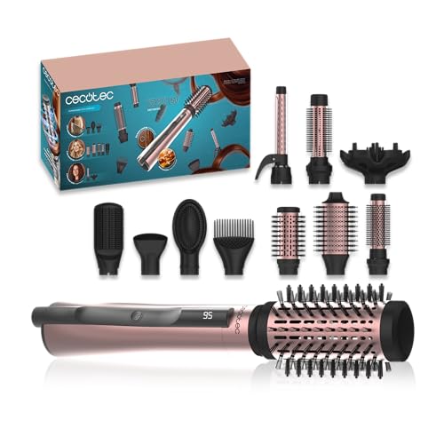 Cecotec Cepillo de Aire 10 Accesorios CeramicCare 10in1 AirBrush....