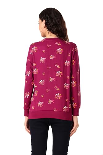 Image of Stories.Label Women Sweatshirt Full Sleeve | 100% Cotton Printed Winter Wear for Women | Casual Round Ribbed Neck Pullover Graphic Sweatshirt Tops | Regular & Plus Size (S-5XL)