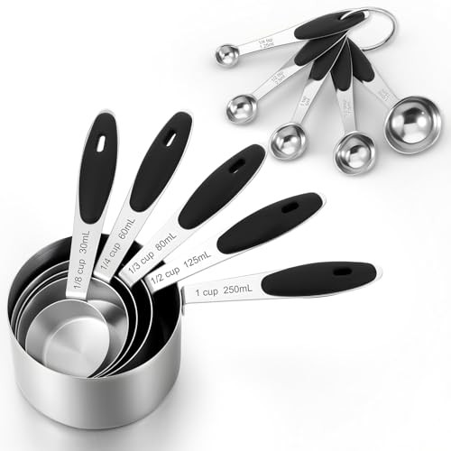Measuring Cups and Magnetic Measuring Spoons Set of 10 Piece