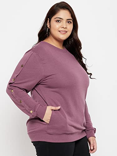 Image of AUSTIVO Women Solid Sweatshirt
