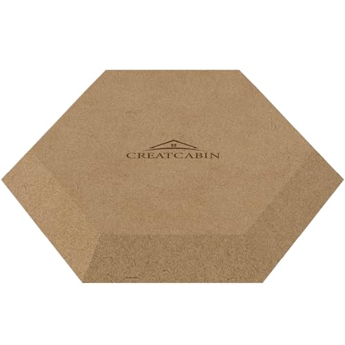 CREATCABIN Ceramics Plate Forming Molds Wooden Pottery Molds Clay Pottery Molding Tools Ceramics Dish Plate Slump Mold MDF Pottery Forms for Handbuilding Plates DIY Craft Supplies Hexagon 7.9 Inch