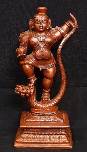 Image of Kalinganarthana Krishna Copper Murti | Idol - 4.4 Inch | 330 g