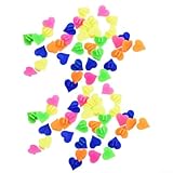 72 Pieces for Bike Wheel Spokes Beads Plastic Clip Round Decor Beads for Kids, 20MM Colorful ABS Spoke Decorations with Bright Colors and Novel Style(Fixed Love)