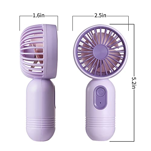 Mini Portable Fan 3 Pack, Cute Handheld Fan Battery Operated Lightweight Small Personal Fan With 3 Speeds And Usb Rechargeable Eyelash Fan For Stylish Girl Kids Women Men Office Outdoor Travel Camping #TOP1