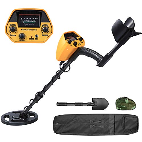 BestFire Metal Detector High Accuracy Waterproof Metal Detectors for Adults and Kids, DISC Mode & All Metal Mode, 7.9 Inch Search Coil, Carrying Bag, 2 Batteries and Shovel