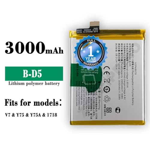 Image of Original B-D5 Battery for Vivo V7 /Y75 / Y75A / 1718 Battery with 1 Year Warranty****(B199)