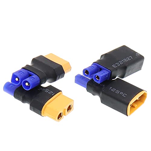 Adaptador XT60 a EC2 para conectar baterías LiPo sin soldar cables de variador 3