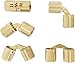 Niewidoczne ukryte zawiasy, ukryte zawiasy, 4PCS Miedziane beczkowe Ukryta szafka Ukryte Brasshinges Montaż meble 8 mm/10 mm/12 mm