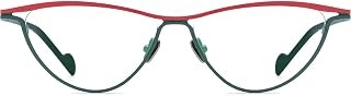 FONEX Colorful Pure Titanium Glasses Frame Women Cat Eye Eyeglasses Retro Vintage Optical Eyewear F85748