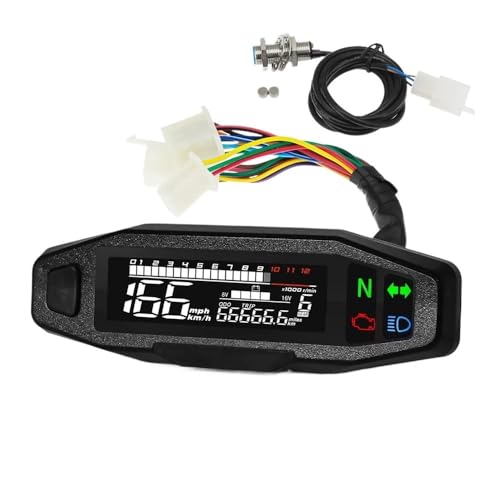 �I�[�g�o�C�̃X�s�[�h���[�^�[�Q�[�W �X�s�[�h���[�^�[�Z���T�[ �I�[�g�o�C�X�s�[�h���[�^�[ LED �f�W�^���_�b�V���{�[�h 12000RPM �Q�[�W �^�R���[�^�[�p�l�� ���[�^�[���s�����v�f�B�X�v���C