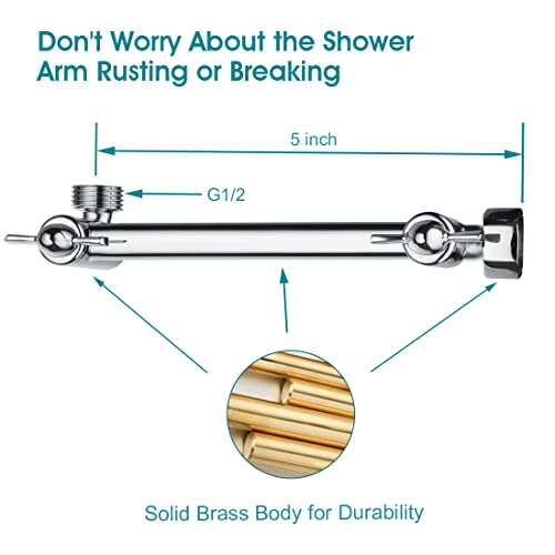 Regadera de mano Bright Showers con extensión y 9 chorros miniatura 2