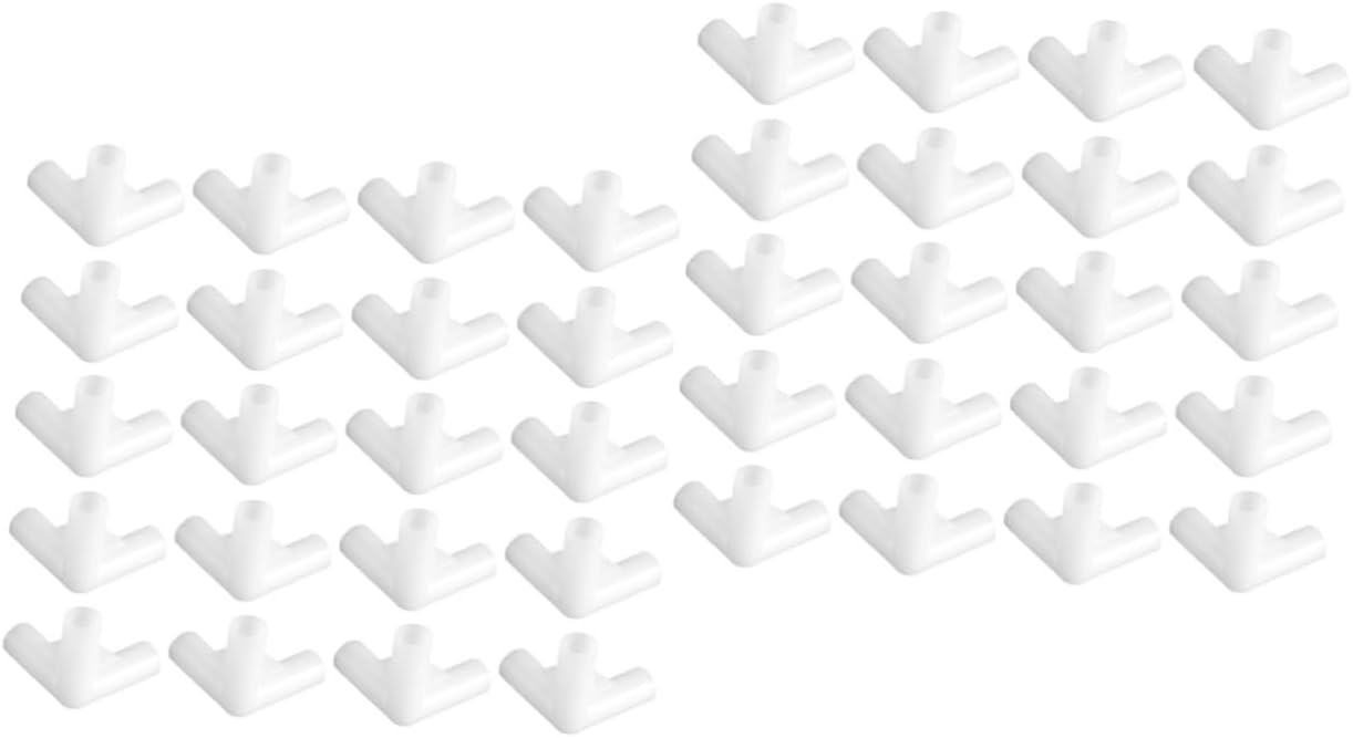 Toddmomy 80pcs Canopy Tent Fittings Connectors for Outdoor Canopy Construction Replacement Parts for Tent Supports and Greenhouse Accessories