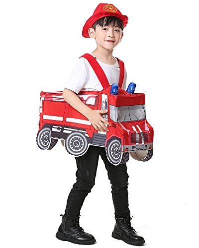 Disfraz camión de bomberos para niño 3-5 años miniatura 4