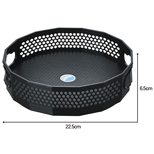 Prateleira de s giratória antiderrapante de de Bandeja de armazenamento funciones de Despensa , Blac