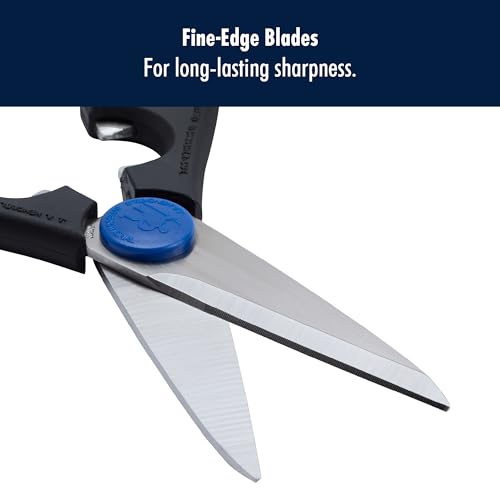 Image of HENCKELS Kitchen Shears, Made in Japan, Kitchen Scissors, Multi-Purpose Scissors with Stainless Steel Blades, Built-In Bottle Opener & Soft Grip - Dishwasher Safe