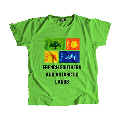 T-Shirt French Southern and Antarctic Lands vert Liril idéal pour vos randonnées et sorties