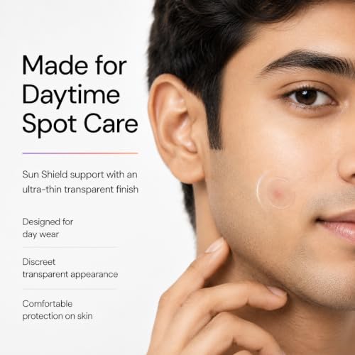 Image of ELDERA Hydrocolloid Acne Patches with Sun Shield and 2% Salicylic Acid, Medical Grade Plus, 102 Patches