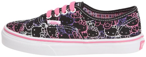 Image of Vans Boy's Fashion Sports Canvas Trainer, Hello Kitty Black Passion Flower, 1 us Little Kid
