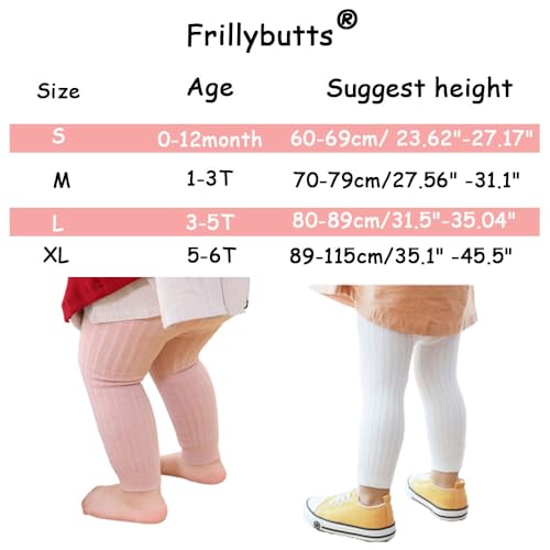 6 Pack Cable Knit Leggings Unisex Infant Toddler Litter Kid Footless Pant 0-6T2