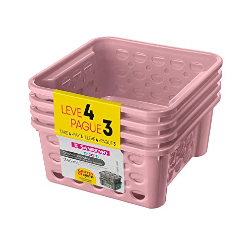 Conjunto deunto Cesta Sanremo Rosa Claro