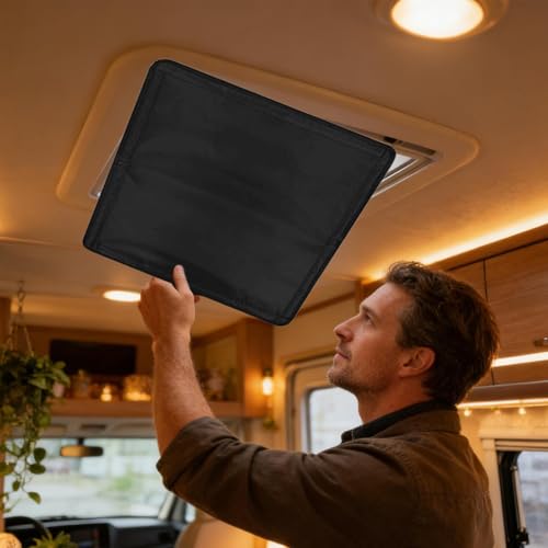 Cubierta aislante para ventilación de techo de autocaravana con bloqueo solar térmico 2