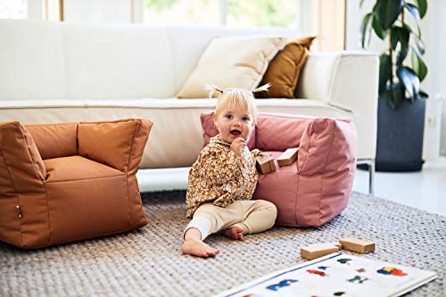 Fauteuil pouf pour enfant Jollein rose mellow assise basse chambre