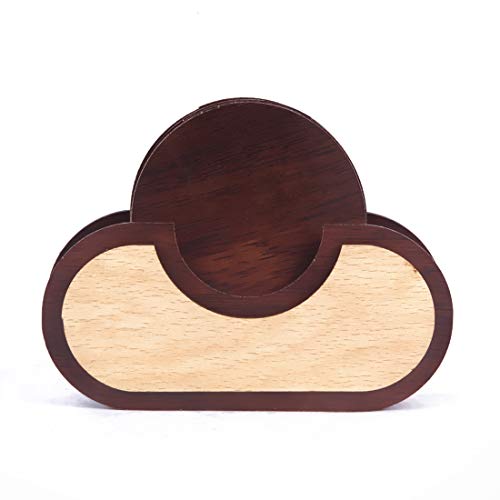 JK Zone Tableware Accessories I Tea Coaster Hot Glass Mug Jar Table Top Coaster for Dining Table I Tea Coaster for Home (Set of 6)