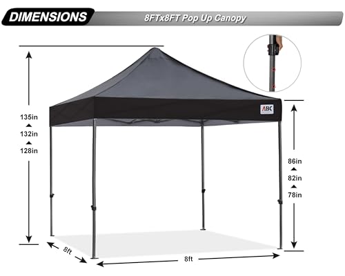 ABCCANOPY Pavillon WASSERDICHT Flatpavillon Pop-up Gartenzelt Festzelt – Bild 5