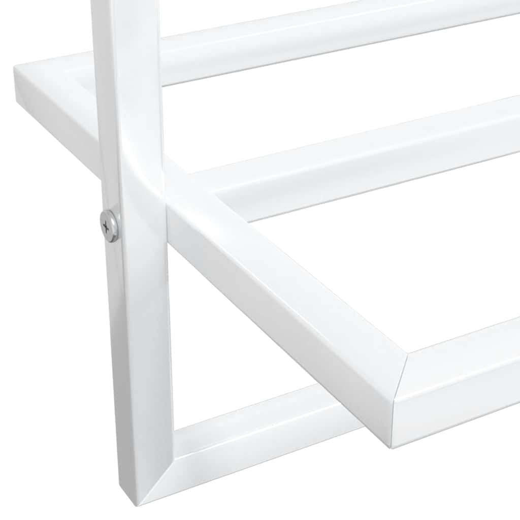 Toallero blanco 95 x 25 x 22 cm hierro