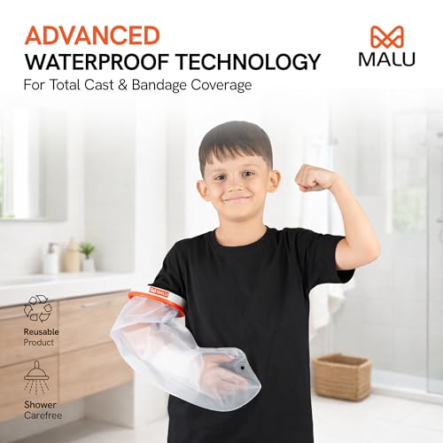 Image of 100% Waterproof Arm Cast Cover for Shower & Bath | Resuable Kids Cast Protector | Cast Covers for Shower Arm | Waterproof Shield for Showering After Surgery
