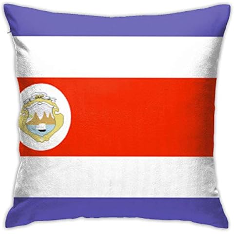Costa Rica Flag Fashion Pillowcases Decorative Pillowcase 18 x 18 Inch Cover