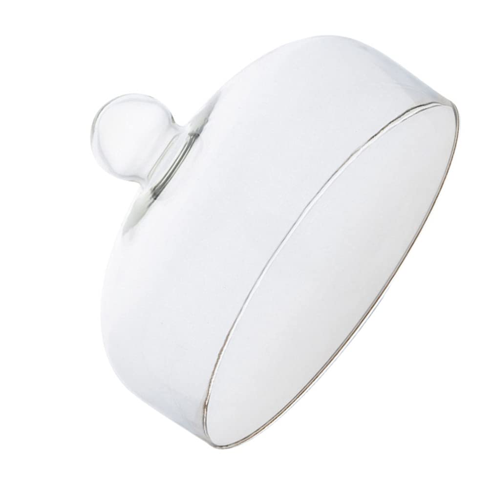 YARNOW Couvercle en Verre à Gâteau Alimentaire Transparent Gâteau De Verre Alimentaire en Verre Cloche De Verre Rond en Verre Désert Cloche Fromage Un Verre l'horloge
