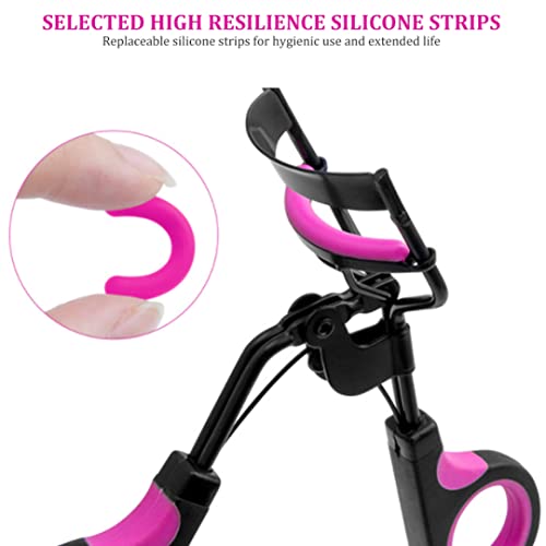 Modelador de cílios com pente em aço inoxidável, acessório de maquiagem rápida para os olhos com 5 r