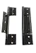 Extruded Door Hinge for Screen/Storm Door (Bronze)(1 Pair = 2 Hinges)