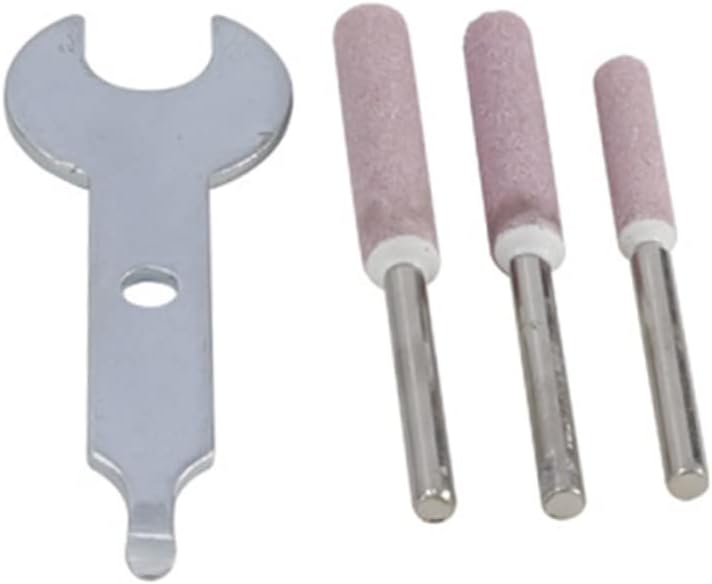 DECHOUS 12V Electric Chain Sharpener Set Mini Grinding Tool with Wrench Grinding Stone for Chainsaws Compact Handheld Sharpening Machine for Garden Outdoor Use