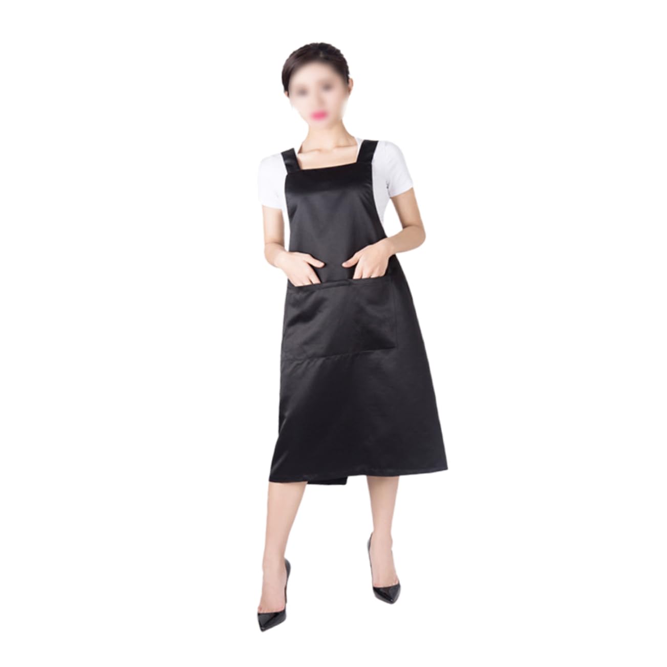 SHERCHPRYHairdresser Smock Vest Artist Aprons Shop Apron Cafe Apron Pet Grooming Apron Smock Hair Stylist Smock Beautician Apron Smock Salon Barber Cape Chef Bib Adjustable Suspenders Work