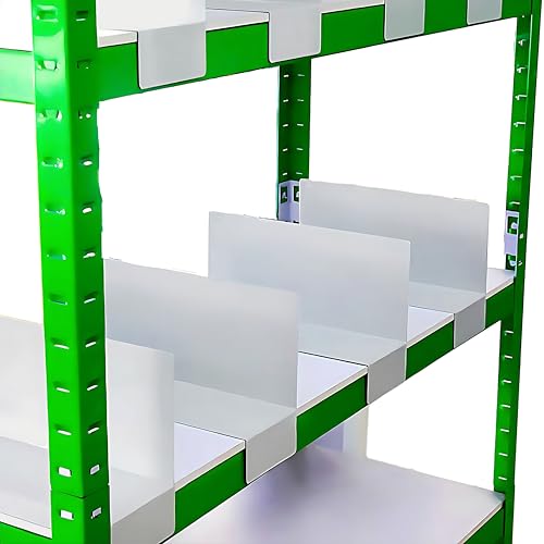 8Gnituhs 20 Pcs 30 * 12CM 1MM Separator Shelf Dividers Warehouse Shelf Isolation Board PVC Shelf Label for Supermarket Clothing Cabinet Storehouse Shelf, White