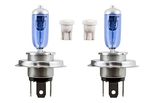 Superlite 1 Set DE 4 LAMPARAS SPECTRAS para Coche. 2 UDS H4 Color Blanco 6000K - 2 UDS T10