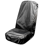 TESMATE Portable Car Seat Cover, Water-Resistant Universal Fit Protector for Fitting Workout, Public Transit, Outdoor Activities, Beach and Hiking, Black