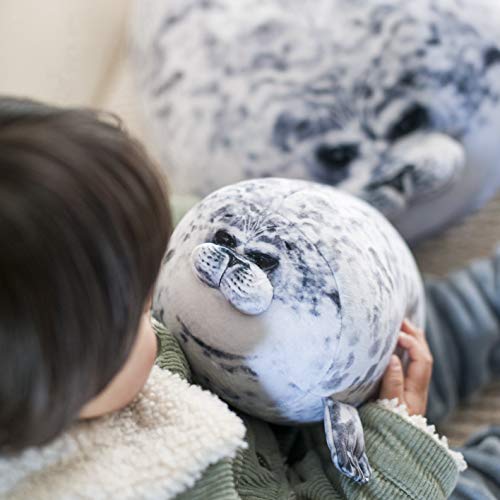 Minimin Seal Pillow, Kawaii Chubby Blob Seal Plush Pillow Stuffed Cotton Plushies Animal Toy Cute Ocean Pillow (Small) #TOP6