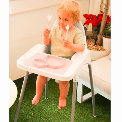 Plastimyr - Trona para Bebe LIGHT | Trona de Bebe para Comer Desmontable - Dimensiones 83 x 44 x 47 cm - Color blanco