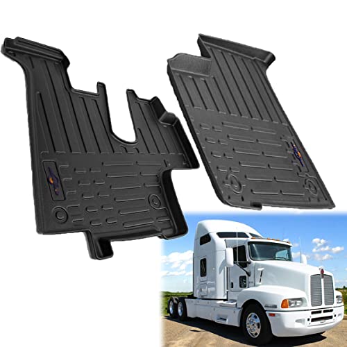 SEPEY Truck Floor Mat Seat Floor Liners Compatible with Kenworth T600 T660 T800 W900