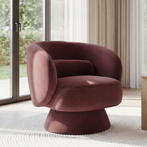 wow97e Swivel Accent Chair, Lavender