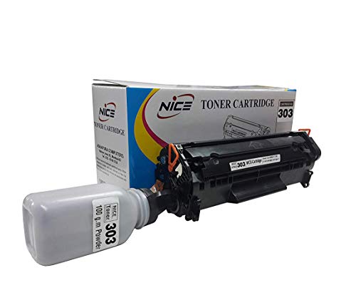 Image of NICE Easy Refill 303 for Canon LBP 2900, 2900B, 3000, L11121E - Black, High Yield - Toner Cartridge + Easy Refill Powder