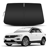 D-Lumina Parasole per Parabrezza per Volkswagen T-Roc 2018, Protezione Anteriore Auto Protettore Contro i Raggi UV, Pieghevole e Portabil